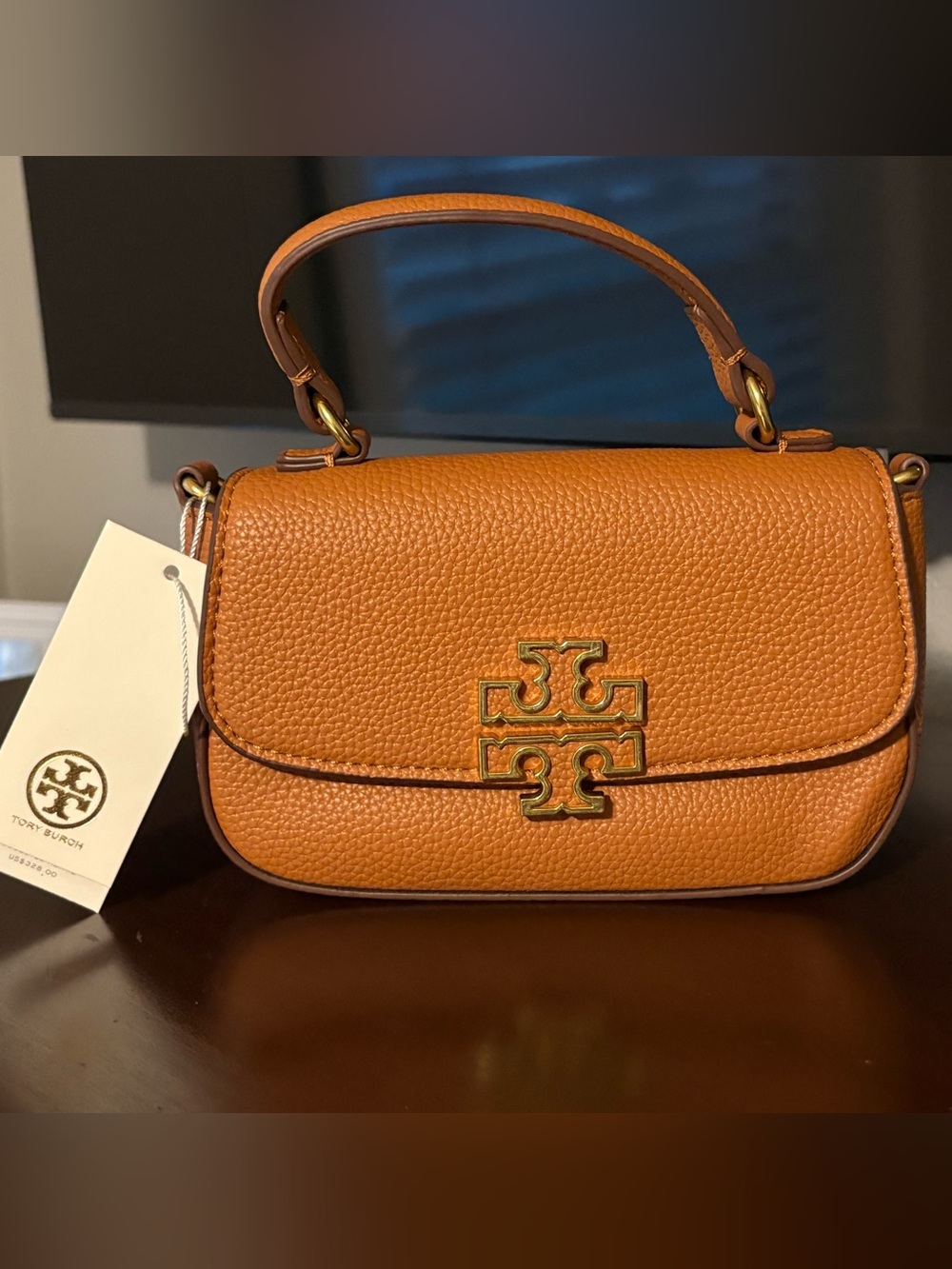 Tory Burch Britten Mini Top-Handle Bag in moose